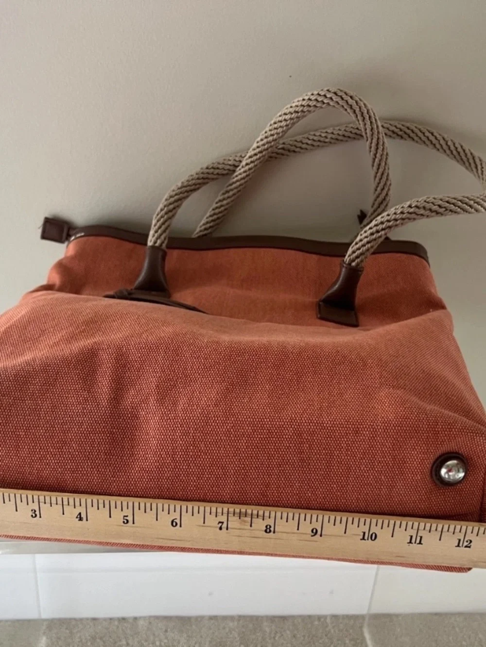 Clarks Orange Womens Handbag Purse Tote